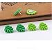 Joyci 10PCS 2 Color Green Leaves Map/Board Push Pins-9MM