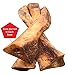 Lilly's Choice Dog Bones with Bone Marrow - Made in USA - Natural America Grass Fed Hickory Smoked Meaty Beef Ulna Chew Treats - Best for a Small Puppy to Medium Breed Puppies and Dogs - 3 Pack