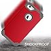 MAXCURY Case for iPhone 6, iPhone 6s Case, 3 in 1 Shockproof Slim Hybrid Hard PC Soft Silicone Rugged Rubber Bumper Full Body Protective Case Cover for iPhone 6/6S (4.7 inch) (Red Dark Grey)