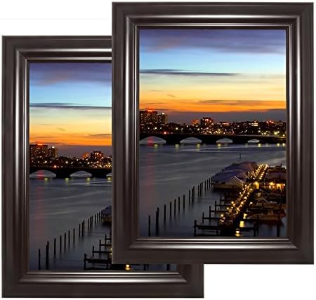 THSpow 2 Pack 5x7" Black Picture Frame Photo Frame