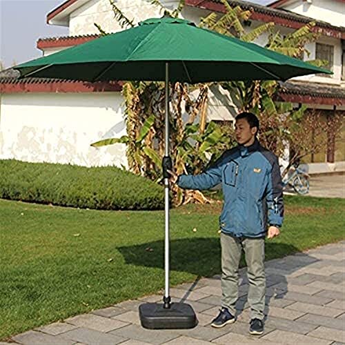 CCLLA Outdoor Garten Sonnenschirme 9 'Outdoor Aluminium Sonnenschirm mit Kurbel und 8 stabilen Rippen für Garten, Garten… – Bild 3