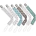 Pacifier Clips by Upsimples - 6 Pack - Universal Fit Baby Soothie Pacifier Holder, Teething Ring Holder for Baby Girls and Boys
