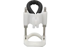 Massage Male Bracket Kit, Extender Stretcher kit, Wearable Size, Adjustable Powerful Training Traction Device, White Silver