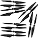 Xiaopyo Spare Parts Propellers Blades Compatible with MJX Bugs 3 PRO B3 B3PRO B3H F100 F17 H501 H501S H501C HS700 RC Quadcopter RC Drone D80 GPS FPV RC Drone Accessories