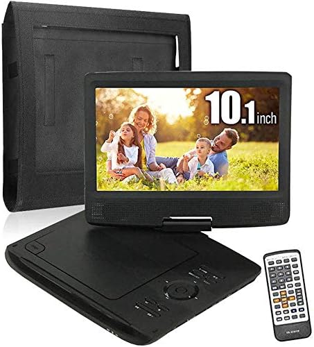 ポータブルdvdプレーヤー 10 1インチ Dvd Ws P101f リモコン 車載ケース付き 3電源 フルセグ 高画質 180度回転 大容量 充電バッテリー 長時間連続放送可能 車載 リージョンフリー