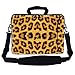 Meffort Inc 15.6 Inch Neoprene Laptop Bag – Water Resistant, Reinforced Zipper, Adjustable Shoulder Strap, Extra Side Pocket, Fits 15 to 15.6 Inch Laptops - Leopard Prints