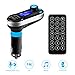 Car Bluetooth FM Transmitter, SOONHUA Wireless In-Car Bluetooth Receiver Stereo Radio Adapter 5in1 Car Kit Music Player Hand-Free Calling Dual USB Support SD/TF Card for iPhone and Samsung (Silver)