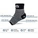 SpemOk Plantar Fasciitis Socks 2 Pairs - Ankle Brace Compression Support Foot Sleeves for Planter Fasciitis, Arch Support, Pain Relief - Open Toe (Black, Large)