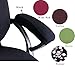 Trycooling 2 Pcs Polyester Removable Machine Washable Office Chair Armrest Slipcovers Covers (Length-30cm) (Multicolor)