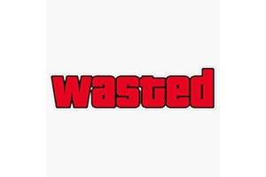 LAD STUDIO GTA Wasted Sticker Sticker Vinyl Bumper Sticker Decal Waterproof 5"
