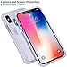 MATEPROX iPhone Xs Case iPhone X Case Clear Hybrid TPU Hard Cover with Thin Shockproof Bumper Protective Case for iPhone Xs/X 5.8'' (Clear White)