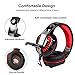 Beexcellent GM-2 Gaming Headset with Mic for New Xbox One PS4 PC, Xbox One Headset PS4 Headset, Over-Ear Gaming Headphones with LED Lights Volume Control Y Splitter for Laptop PC iPad Smartphones, Red