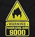 Warning Power Level Over 9000 Funny Dragon Ball Z Vegeta Tank Top Shirt, Black, Medium,Medium,Black