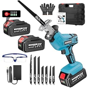 レシプロソー 充電式 電動ノコギリ4.0Ah大容量バッテリー2個 電動ノコギリ 21V 電動のこぎり