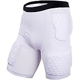 Jellybro Men's Padded Football Protective Gear Set Training Suit for Soccer Basketball Paintball Rib Protector (twduankubai, M)