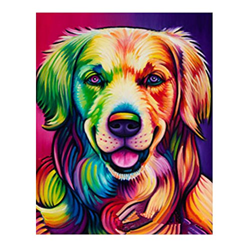 5D Dog Diamond Painting Kit Rhinestone Embroidery Cross Stitch DIY Drill Art Craft Home Wall Decoration
