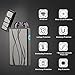 USB Rechargeable Plasma Lighter Flameless Butane Free Windproof Pulse Dual Arc Lighter Electric Lighter lcfun Lighter (Black Line)
