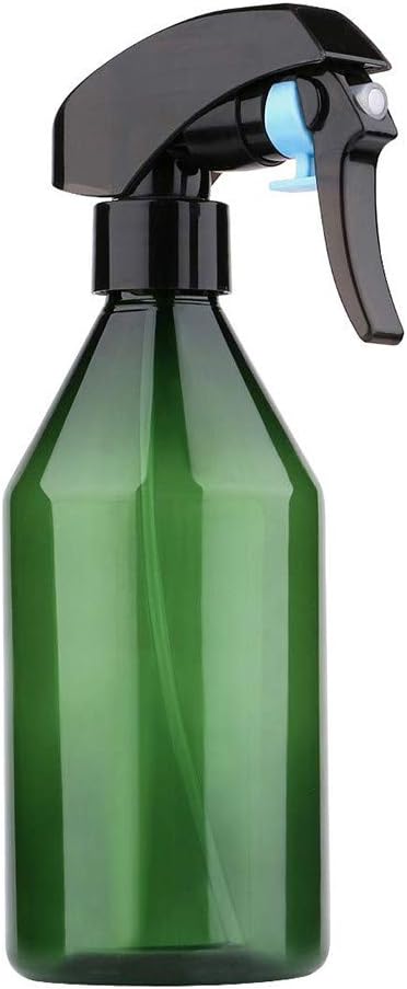 Qiwind Empty Plastic Mist Spray Bottle 10 oz for Cleaning, Liquid Refillable Container 84 Spray Pot Gardening Water Sprayer (Green)