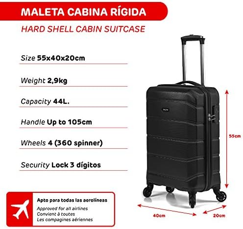 Palmadita Margarita lanzadera dimensiones maleta cabina iberia Abuso  filósofo Empleado
