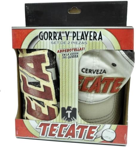 Tecate Beer Bottle Opener Hat Cap Medium MD T Shirt Gorra Playera 2 Piece Set