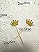 DOOXOO Gold Glitter Crown Cupcake Toppers Set 36 Princess Birthday, First Birthday, Baby Shower, Party Decor, Gold Glitter Crowns, Dessert Table