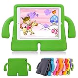 Lioeo iPad Air 2 Kids Case iPad Air Kids Case Cute 3D Cartoon LightWeight ShockProof Protection Cases EVA Foam Protective Children Cases and Covers for Apple iPad 5 6 Generation New iPad 2017 (Green)