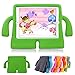 Lioeo iPad Air 2 Kids Case iPad Air Kids Case Cute 3D Cartoon LightWeight ShockProof Protection Cases EVA Foam Protective Children Cases and Covers for Apple iPad 5 6 Generation New iPad 2017 (Green)
