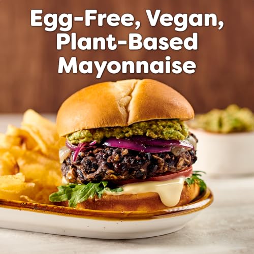 HELLMANN’S HEAVY DUTY VEGAN MAYONNAISE JAR, CREAMY PLANT BASED MAYO, CONDIMENT FOR SALADS AND SANDWICHES, EGG FREE, 1 GALLON, 128 OZ, PACK OF 1