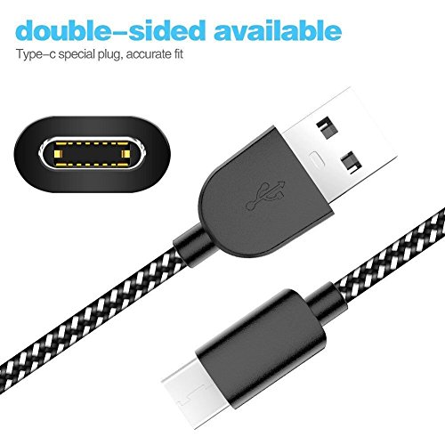 image for USB Type C Cable,TNSO 5Pack (3/3/6/6/10 ft) Nylon Braided with USB Lon