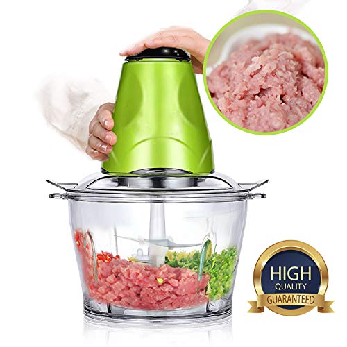 Food Chopper Electric,Meat Grinder Machine Kitchen Aid,Mini Food Processor 2L Bowl Grinder for Meat, Vegetables, Fruits and Nuts Chopper 220V-50 Hz Baby Food Sausage Casing BPA FREE 250 W for Food