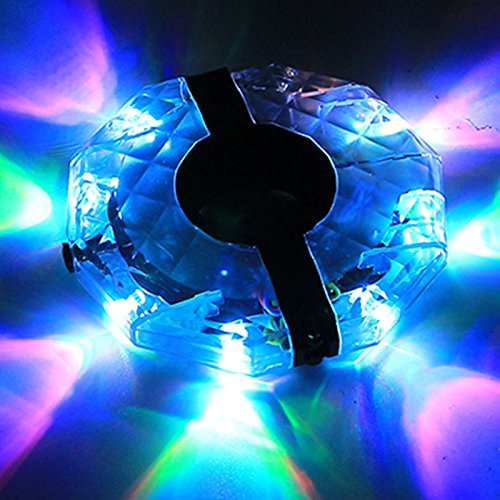 Tulas Bike Wheel Hub Light USB Rechargeable Waterproof LED RGB Colorful Bicycle Spoke Lights for Safety Warning Décor (2 Pcs) - Thumbnail 5