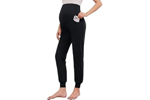 AMPOSH Women's Maternity Jogger Pants Soft Stretchy Sweatpants Pregnancy Lounge Clothes