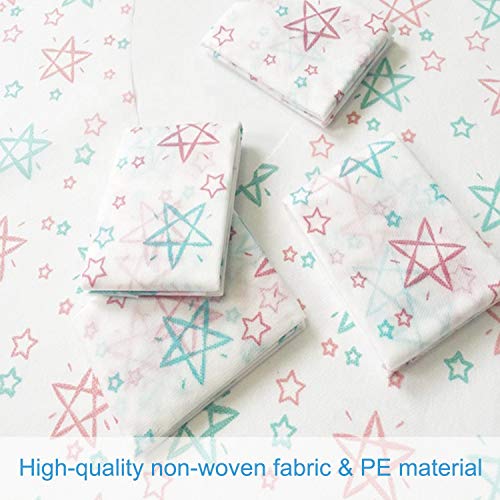 Potty Seat Cover - Disposable Toilet Seat Covers, Extra Large Size 24 Packs, Portable Individually Wrapped, Perfect for Adults and Kids Toddlers Potty Training, Home Travel Use(Star)