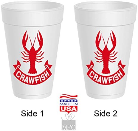 Crawfish Styrofoam Cups - Crawfish Banner