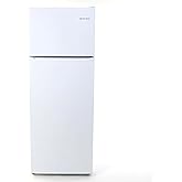 West Bend Apartment Refrigerator Freestanding Dual Door Slim Design Full Fridge with Top Freezer, Adjustable Mechanical Contr