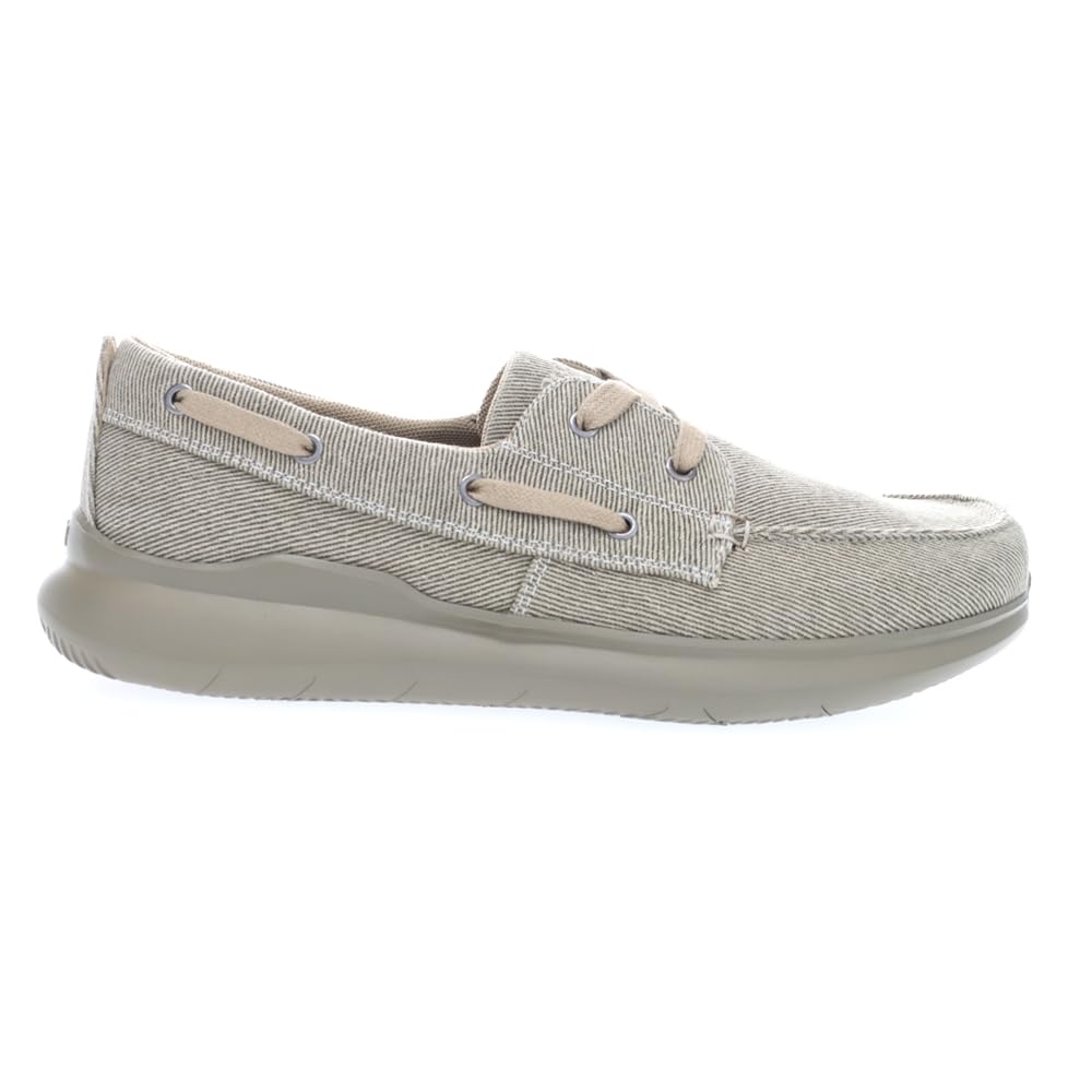 Propét Mens Viasol Lace up Loafer, Tan
