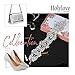 Holylove 4 Color Chunky Choker Shiny Bling Crystal Necklace for Women Jewelry Wedding Party Daily Accessories 1 Piece with Gift Box (N15-Silver)