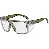 BEASVFE Photochromic Anti Bluelight UV400 Auto-Darkening Clear to Smoke Lens Transitional ANSI Z87.1 Safety SunglassesGlasses