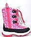 DREAM PAIRS Girls Snow Boots Warm Cozy Anti-Slip Lightweight Mid Calf Faux Fur Lining Winter Shoes for Little/Big Kids,Size 10 Toddler,Pink,Nordic