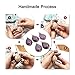 Top Plaza Wire Wrapped Tree of Life Natural Gemstone Teardrop Pendant Necklace Healing Crystal Chakra Jewelry for Women - Rose Quartz