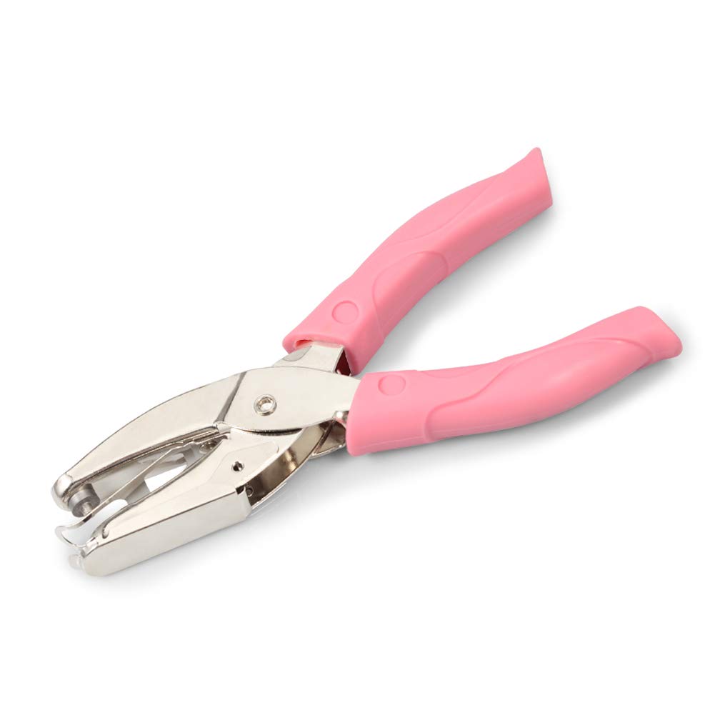 LEONTOOL Metal Paper Hole Punch 6-Inch Single Handheld Circle Shaped 1/8" Hole Paper Puncher Office Paper Punch Hand Tool for Binder Ticket DIY Craft Tags Scrapbook Greeting Cards