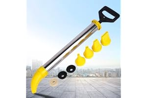 Senhill Mortar Pointing Grouting Gun Mortar Sprayer Applicator Stainless Steel Cement Caulking Gun Cement Caulking Pump with 5 Nozzle