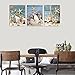 Canvas Wall Art Bathroom Wall Decor Starfish Shell Fishing Net Sands Beach Canvas Pictures Modern Canvas Artwork for Bedroom Living Room Home Office Kitchen Wall Decor 12