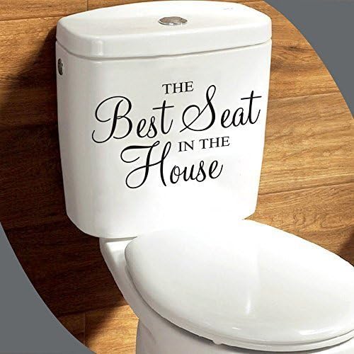 The Best Seat In The House Bathroom Toilet Seat Wall Art Decal Sticker