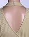 Bigyonger Women's Summer Halter Sleeveless Backless Sexy Mini Bandage Dress,Beige,Small