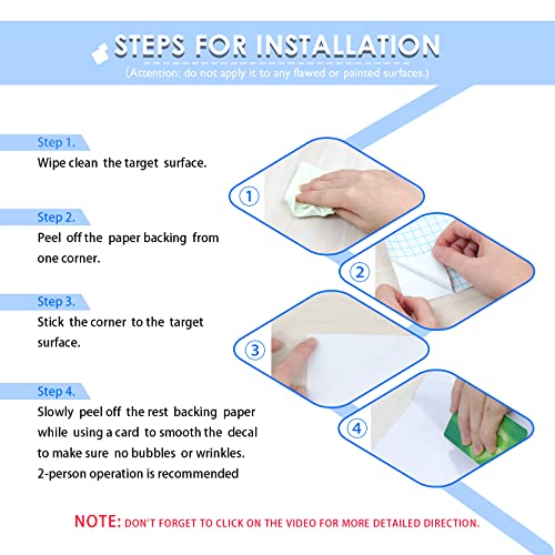 Dry Erase Whiteboard Sticker Wall Decal, Self-Adhesive White Board Peel Stick Paper for School,Office,Home,Kids Drawing with 3 Water Pen 78.7\