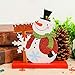 DIYSELF 3 Pack Christmas Centerpieces for Tables, Christmas Table Decorations Sign for Dining Room, Coffee Shop, Kitchen, Office, Santa Centerpieces for Christmas Party, Decoraciones de Navidad