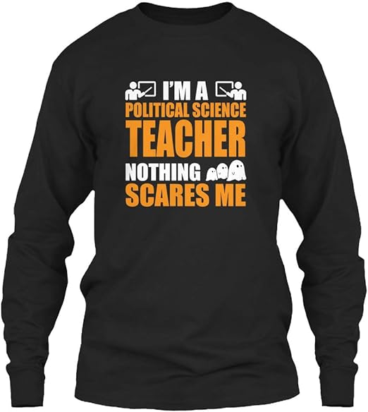 Teacher Halloween Funny. Long Sleeve Tshirt Gildan 6.1oz