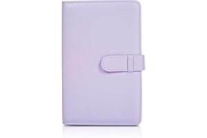 Phetium 108 Pockets Mini Photo Album for Fujifilm Instax Mini Film,Polaroid Snap,2x3" Photo,Kpop Photo Card,Wallet Album Book for Instax Mini 12/11/40/7+/EVO/99 (Lilac Purple)