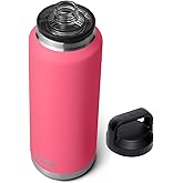 YETI Rambler 46 oz Bottle, Leakproof, Vacuum Insulated, Stainless Steel with Chug Cap, Tropical Pink